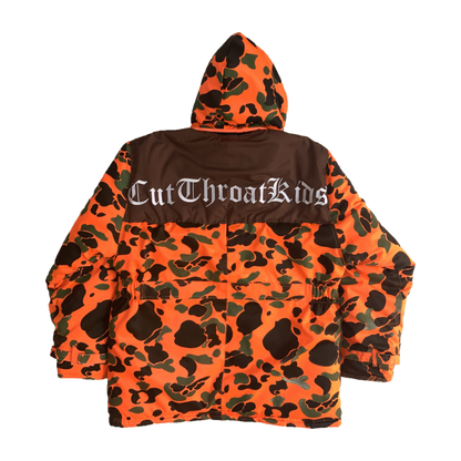 Orange Camo Winter Coat